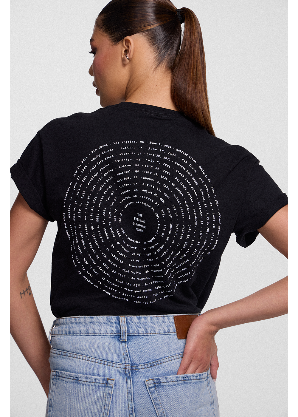 Eternal Sunshine Tour Swirl T-Shirt (Black)