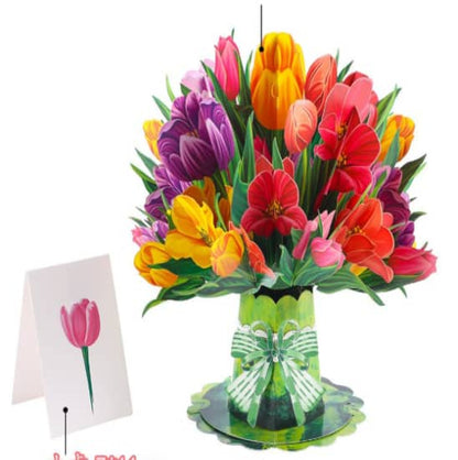 Handmade Paper Love Valentine's Day Card