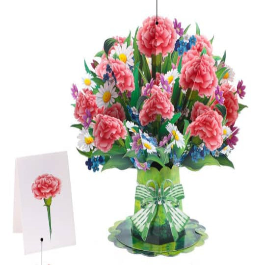 Handmade Paper Love Valentine's Day Card