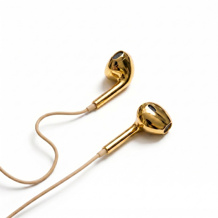 Gold Chroma Wired Buds detail