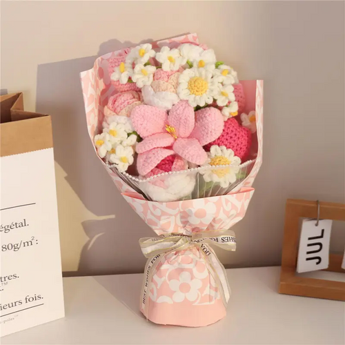 Handmade Crochet Flower Bouquet
