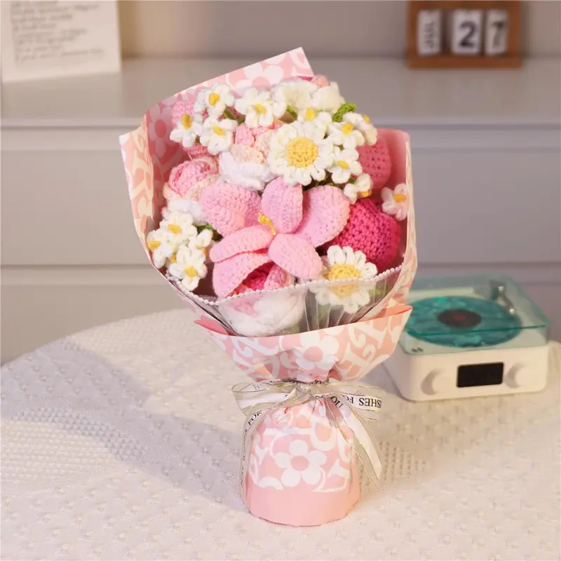 Handmade Crochet Flower Bouquet