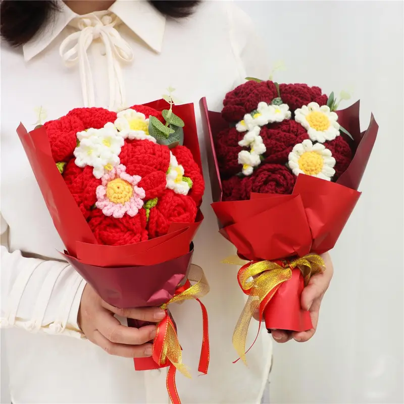 Handmade Crochet Flower Bouquet