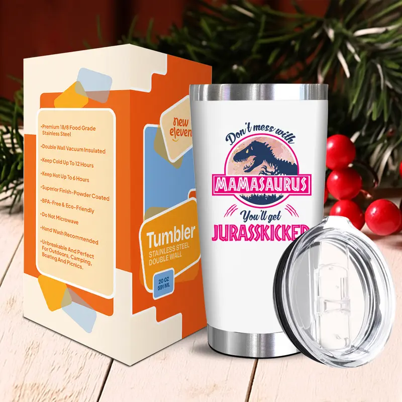 Mamasaurus 20oz Stainless Steel Cup