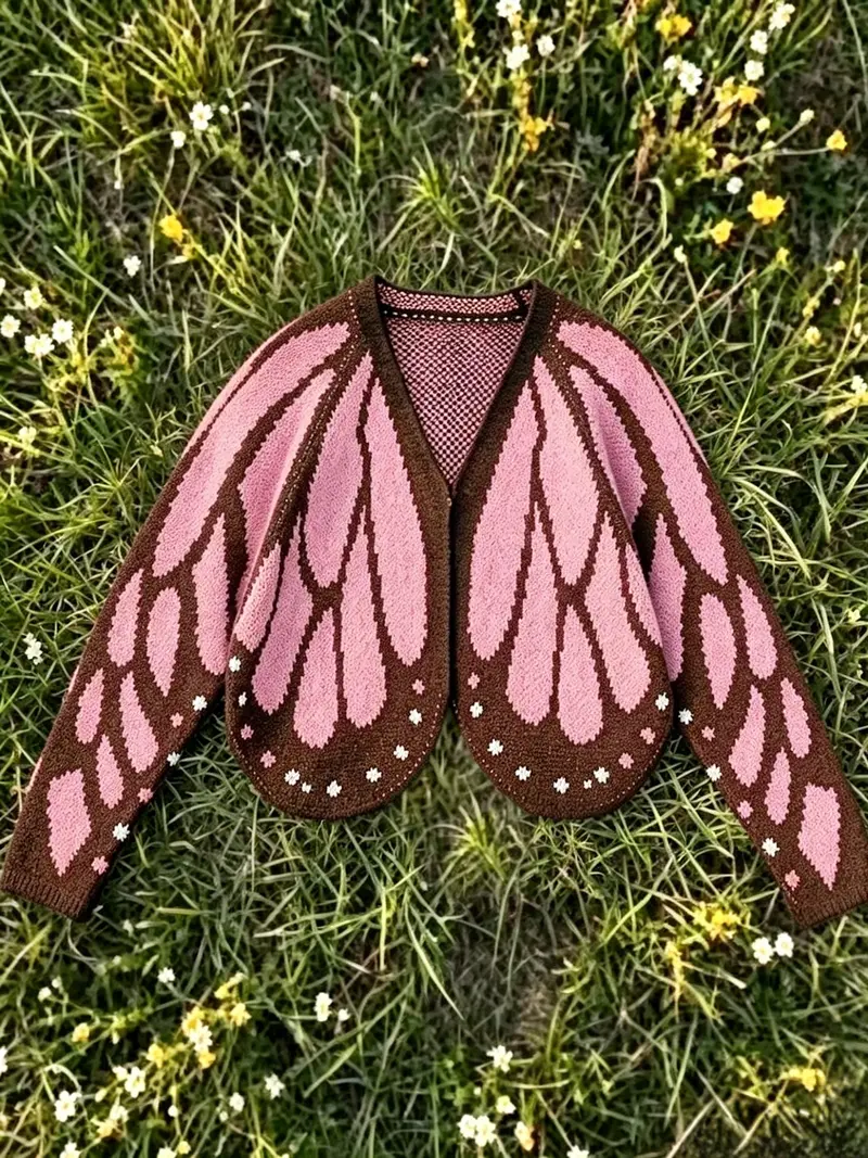 Butterfly Wings Knit Cardigan
