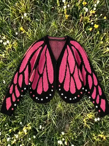 Butterfly Wings Knit Cardigan