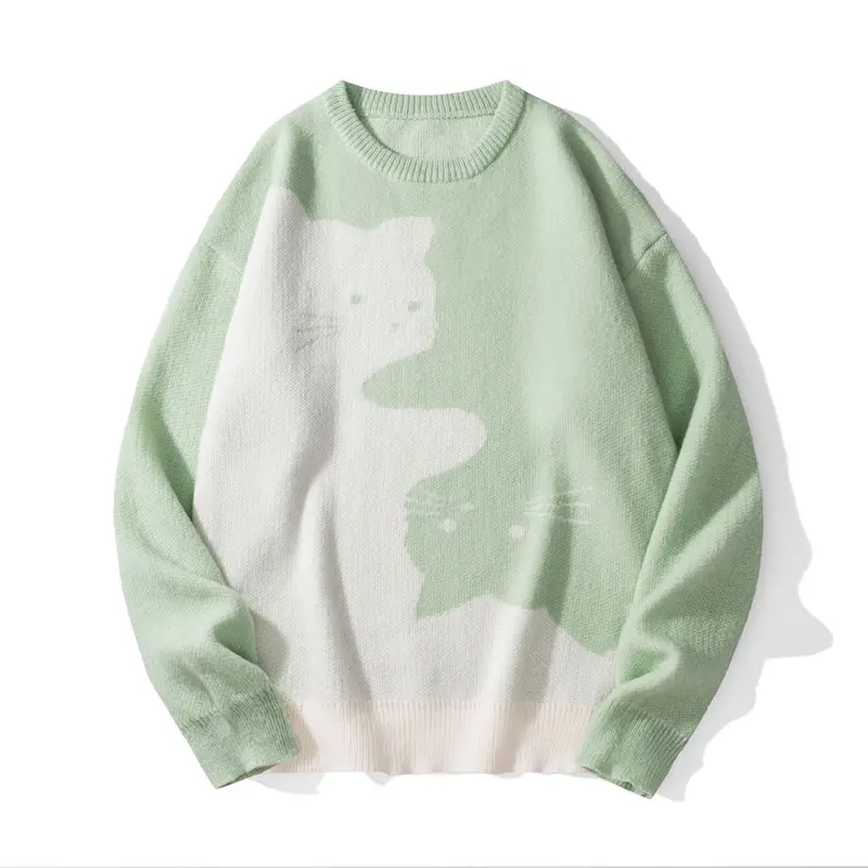Cat Print Pullover