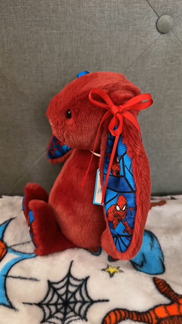SpiderMan Custom Bunny Plush