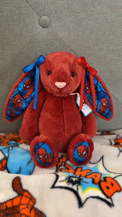 SpiderMan Custom Bunny Plush